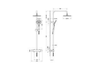 Душевая система Aquatek Европа AQ2343MB черный
